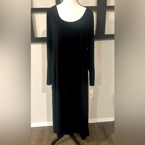 Elegant Black Long Sleeve Dress